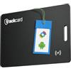 TRACKCARD One for Android | La scheda tracker per il tuo portafoglio e carta d'identità | ultra sottile e senza fili ricaricabile e allarme forte | Ufficialmente compatibile con Google Find My & Find