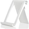 Giftorld Supporto per telefono multi-angolo, regolabile, per iPhone 16 15 14 13 12 11 Pro Max XS XR 8 Plus 6 7 Samsung Galaxy S22 Android Smartphone (bianco)