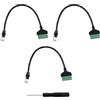 GERUI 3 pezzi RJ45 maschio a 8 pin, adattatore a morsettiera RJ45 a 8 pin, per Cat7 Cat6 Cat5 Ethernet Extender CCTV Digital Internet (30 cm)