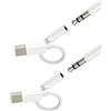 Kefiany Adattatore USB C a Jack 3.5mm Cuffie (2 Pack) per iPhone 16 15 Pro per iPad Tipo C DAC AUX Cavo Audio Dongle compatibile per Samsung per Apple Cuffie Microfono Connettore Auto Android Accessori