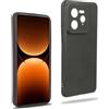REY Cover in Gel TPU Nera per Oppo REALME GT 7 PRO, Ultra Sottile 0,33 mm, Morbido Flessibile, Custodia Silicone