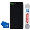 MMOBIEL Parte di Ricambio della Copertura Posteriore della Batteria in Vetro compatibile con iPhone 8 Plus 5.5 inch (Nero) Adesivo preinstallato