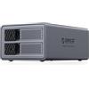 ORICO RAID Hard Drive Enclosure 2 Bay USB 3.0 per SSD da 2,5/3,5 pollici HDD fino a 44TB Supporto Modalità Raid 0/1/JBOD/CLEAR Backup di Espansione Senza Vassoio (lega di Alluminio)-9828RU3