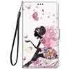 Nodigao Compatibile per Samsung Galaxy A36 5G Cover a Libro Pelle Book PU Portafoglio Magnetica con Disegni 360 Animale Motivo Antiurto Case Flip Protettiva Bumper Custodia - Ragazza