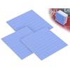 Emezddo 3 Confezioni di Cuscinetti Termici,Cuscinetti Termici in Silicone riutilizzabili,da Utilizzare per PC,Laptop,dissipatore di Calore,Dispositivo di Raffreddamento SMD,CPU(0,5 mm,1 mm,1,5 mm)