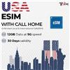 TSIM USA eSIM - 15GB 5G Data | Chiamate locali e internazionali illimitate/SMS | Hotspot/Tethering consentito | Piano prepagato di 30 giorni | Ottieni eSIM lo stesso giorno!