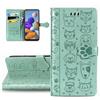 LEMAXELERS Custodia per Apple iPhone 16 Plus Cover Portafoglio Custodia Modelli per cani e gatti Wallet Case Shock-Absorption Leather Flip Cover in Pelle a Libro Case per iPhone 16 Plus,SD Cat Green