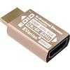 EVanlak Adattatore emulatore HDMI EDID Spina fittizia, display virtuale fantasma senza testa HDMI Passthrough 1080P @60Hz a 4K a 60Hz, bidirezionale, oro -1P