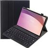 leleyo Custodia tastiera per tablet Lenovo Tab M8 4th gen da 8 pollici cover magnetica intelligente con tastiera bluetooth wireless rimovibile per Tab M8 4th gen (Nero)