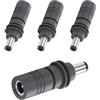 CERRXIAN 4 adattatori di alimentazione DC 5,5 mm x 2,1 mm femmina a maschio per Starlink Mini, PD100W DC5521 da femmina a connettore maschio per cavo impermeabile di ricambio Starlink Mini