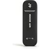 Sxhlseller Router di Rete Wireless, Adattatore WiFi, Router WiFi Portatile USB 4G LTE, Supporto 10 Dispositivi Connessione Stabile e Facile Plug Play per Scheda SIM Telefono PC Nero