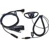 HYSHIKRA Cavo adattatore audio radio universale a 2 vie da 3,5 femmina a multi-pin con PTT 3,5 mm Jack Headset Compatibile con Motorola CP040 DP1400 GP68 GP88 GP300 XT420 XT460 (forma D)
