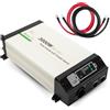 Moscatelli Inverter 12V 220V Onda Pura 3000W con Display Staccabile - Ideale per Camper, Barca, Baite e Off-Grid - Inverter Fotovoltaico con Funzione Bypass Intelligente e Uscita Schuko