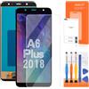 AGCUT Schermo LCD per Samsung Galaxy A6 Plus 2018 A605 A605F A605FN SM-A605FN/DS A605G/DS A605GN/DS A605K Display LCD Schermo di Ricambio Touch Screen Digitazer Assembly con Riparazione Kit, Nero