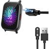 Blueshaweu Compatibile con RUIMEN Smartwatch Charger Charger, Blueshaweu Magnetic Charging Watch Collegato USB 3.3ft Compatibile con RuIMEN 1.7/RuIMEN G20 1.69 Smartwatch (nero)