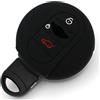 Finest Folia Custodia protettiva in silicone per chiave auto a 3 pulsanti MIB (nero)