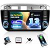 SIXWIN 2GB+64GB Android 13 Autoradio per Fiat Punto 2012-2015con CarPlay/Android Auto/Mirror Link, HD 7 Pollici TouchScreen Schermo Navigatore WiFi Bluetooth FM RDS SWC+Telecamera
