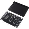 HALJIA Adattatore convertitore mSATA a SATA III da mSATA Mini PCIE SSD a SATA 3 da 2,5 pollici, scheda adattatore scheda con custodia da 7 mm per desktop o laptop