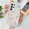 BEENTRYS Cover Trasparente Glitter per Samsung Galaxy S25 Ultra,Carino Motivo Pianeta Stella Donne Ragazze Morbida TPU Bumper Antiurto Antigraffio Custodia per Cellulare Telefono-Clear