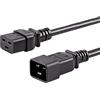 FSKE C19 C20 Cavo di alimentazione 3 metri Nero, IEC 320 C20 Accoppiatore Maschio C19 Accoppiatore Femmina (250V 16A) per UPS PDU
