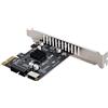 NFHK Presa da pannello frontale USB 3.1 tipo E 5 Gbps e adattatore da USB 3.0 a PCI-E 1X Express Card VL805 per scheda madre