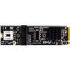 Cablecc Presa per pannello frontale USB 3.1 tipo E da 5 Gbps e adattatore da USB 2.0 a NVME NGFF M-Key Express Card VL805 per scheda madre