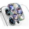 WoPail Glitzer Pellicola Protettiva Fotocamera per iPhone 15 Pro/15 Pro Max,Anello Bling 9H Protettore Vetro Temperato Fotocamera per iPhone 15 Pro/15 Pro Max Colorato