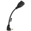 SYSTEM-S Mini USB (Maschio) 90 Gradi aufwaerts Angolo Angolo USB on The Go Host Cavo a USB Tipo A (Femmina) Adattatore OTG Cavo 13,5 cm