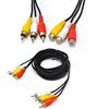 Pardarsey Padarsey 3 m 3RCA maschio a femmina audio composito prolunga cavo video DVD