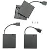 JZK 3PCS 4 x 1.5V AA Battery Holder con USB Femmina Socket, aa Battery Storage Box, Battery Case vano cartuccia con ON / Off interruttore e copertura, con viti