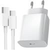 Paicreate 30W Caricatore Rapido PD GaN Con Cavo da 2 M Compatibile Con iPhone 17/16/16 e/16 Pro Max/16 Plus/15/15 Pro/15 Pro Max/15 Plus/i Pad Mini/i Pad Air/Hua/Mi