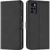 Verco custodia per Motorola Moto G22, Case per Motorola G22 Cover PU Pelle Portafoglio Protettiva, Nero