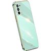 RankOne La Custodia del Telefono è Adatta per OPPO Find X3 Lite/OPPO Reno5 5G (6.43 Inches), Case per Cellulare in Silicone con Telaio Galvanico - Verde