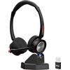 MAIRDI Cuffie wireless con microfono per PC, tempo di riproduzione 40 ore, cuffie Bluetooth 5.2 con microfono con cancellazione del rumore per ufficio, call center, squadre aziendali