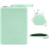 MoKo 6-7 pollici Custodia in silicone per Kindles e E-Reader, borsa multiuso con custodia per accessori adatta a Paperwhite/Colorsoft da 7" Paperwhite da 6,8", Kindle 6, Nook, iPadMini 6,Verde Salvia