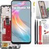 YHX-OU 6.7'' Nero + Telaio Schermo per Honor X8 4G TFY-LX1 TFY-LX2 TFY-LX3 LCD Display Touch Screen Digitizer Ricambio Assembly con Utensili Inclusi(Non Disponibile per Il 5G)