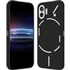 RankOne Custodia per NothingPhone (2) / NothingPhone 2 (6.7 Inches) Cover Morbida in Silicone TPU - Nero