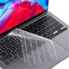 QTMMC Cover ultra sottile per tastiera per MacBook Pro 14/16 (M4/M3/M2/M1 Pro/Max, 2021-2024), MacBook Air 13,6 (M2/M3, 2022 2024), MacBook Air 15 (M2/M3, 2023-2024) Layout EU/UK fuori TPU Clear