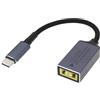 The Lord of the Tools 1 cavo di ricarica a bocca quadrata da 11 mm x 4,5 mm a USB-C, adattatore da tipo C a punta sottile, 100 W, compatibile con laptop Lenovo da 140 mm