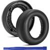 Adhiper PS5 Cuscinetti Auricolari Di Ricambio Compatibili con Sony Playstation 5 Pulse 3D Wireless Cuffie, Cuscinetti Sostitutivi in Pelle di Proteina Comoda e Schiuma Memory (Nero)