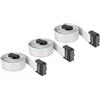 DMiotech 3pz 10 Pin Piatto Nastro Cavo Tipo C 2,2 Piedini 2,54 mm Passo IDC Grigio Cavo per Fotocamere Digitali, Computer
