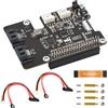 Waveshare PCIe To 2-Ch SATA Adapter For Raspberry Pi 5, Supports SATA Hard Drive Protocol, Onboard Dual LED Indicators And EEPROM, HAT + Standard, Driver-Free, Plug And Play
