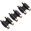 Keple 2x RCA Accoppiatore Femmina a Femmina, Adattatore per Connettore Audio, Adattatore per Giradischi, CD, MP3, DAC, Ricevitore, Amplificatore, Estensione Cavo Phono Stereo (3 pezzi)