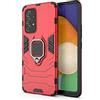 ESTH® Custodia per Samsung Galaxy A53 5G con 360° Rotante Staffa, [Compatibile con Supporto Magnetico per Auto], Cover Paraurti PC + TPU, Rosso