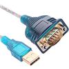 Green-utech Cavo adattatore da USB di tipo A a porta seriale DB9 RS-232 a 9 poli maschio, chipset FTDI, per Windows, Mac OS, Linux, lunghezza 1,5 m, da USB tipo A a DB9