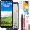 YHX-OU 6.5'' Nero con Telaio Incell Schermo per Samsung Galaxy A52 4G SM-A525F SM-A525M LCD Display Touch Screen Digitizer Ricambio Assembly con Utensili Inclusi+Vetro temperato