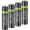 Venom Batterie ricaricabili AAA - 800mAh 1,2V NiMH (confezione da 4), nero