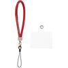 QUARKZMAN 1pz Laccio Telefono Universale, Cinturino Polso Staccabile con Scintillio Patch per Telefono Lussuoso Cordoncino Scintillante Fai da Te Auricolari Portachiavi Portamonete, Rosso