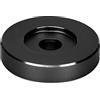 PUSOKEI Adattatore 45 Giri/min, Giradischi a Cupola in Vinile Adattatore 45 Velocità e Giradischi, Adattatore per Giradischi Foglio di Conversione con Foro Grande Adattatore per Morsetto Nero in Vinile(Nero)