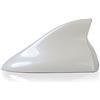 Ramble - Antenna squalo autoradio Car Aerials Cover pinna di squalo per auto per Opel Antara, Meriva, Moka, Karl Rocks, Zafira, Corsa, Astra K (stile rinforzato, bianco perla)